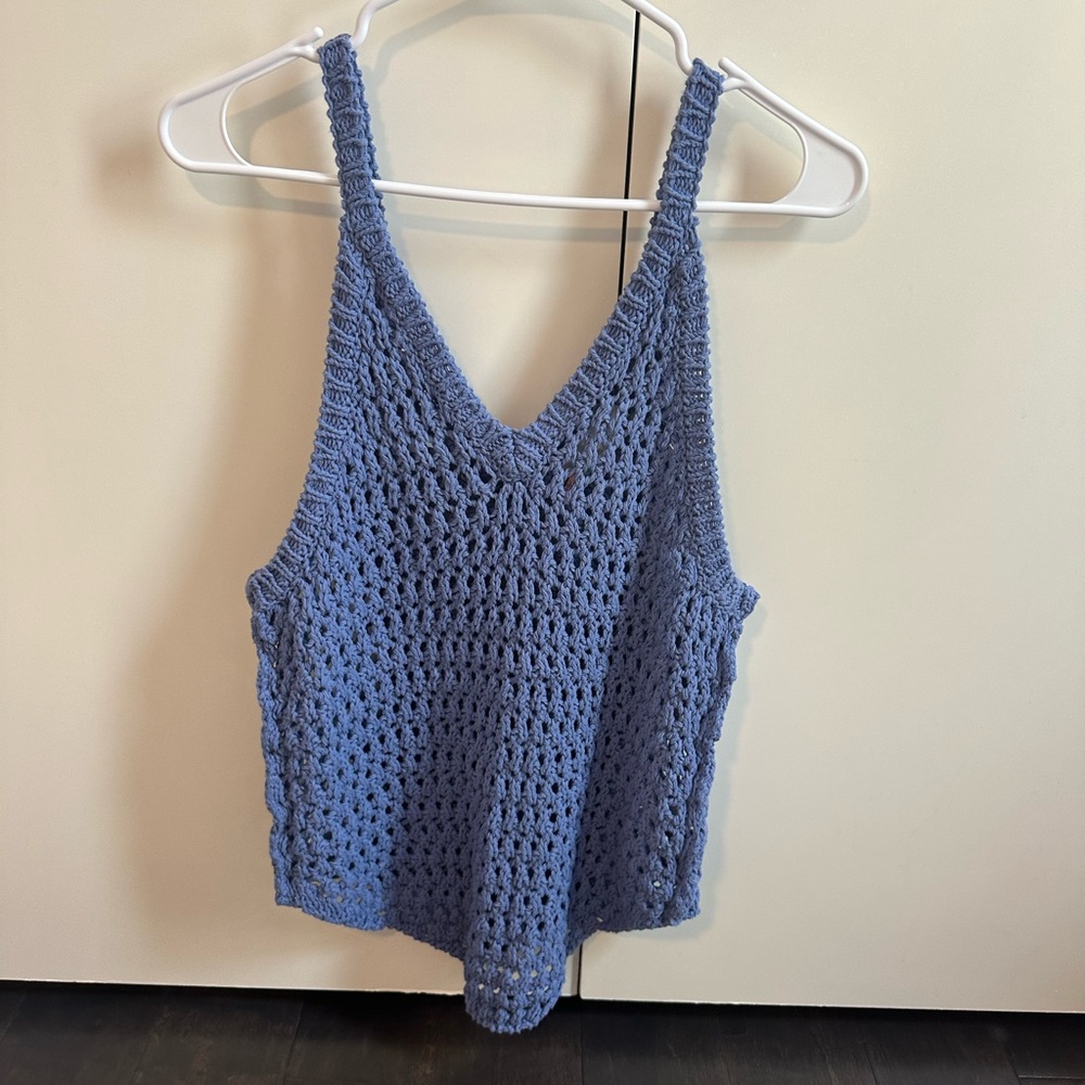 Free people crochet coverup top